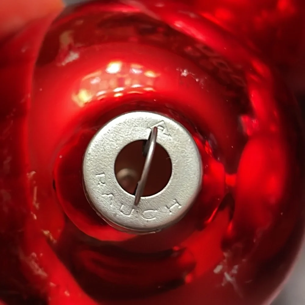 Vintage Rauch Christmas Ornaments variety Lot of 20 Red Glass Balls 1.5”-2.5”